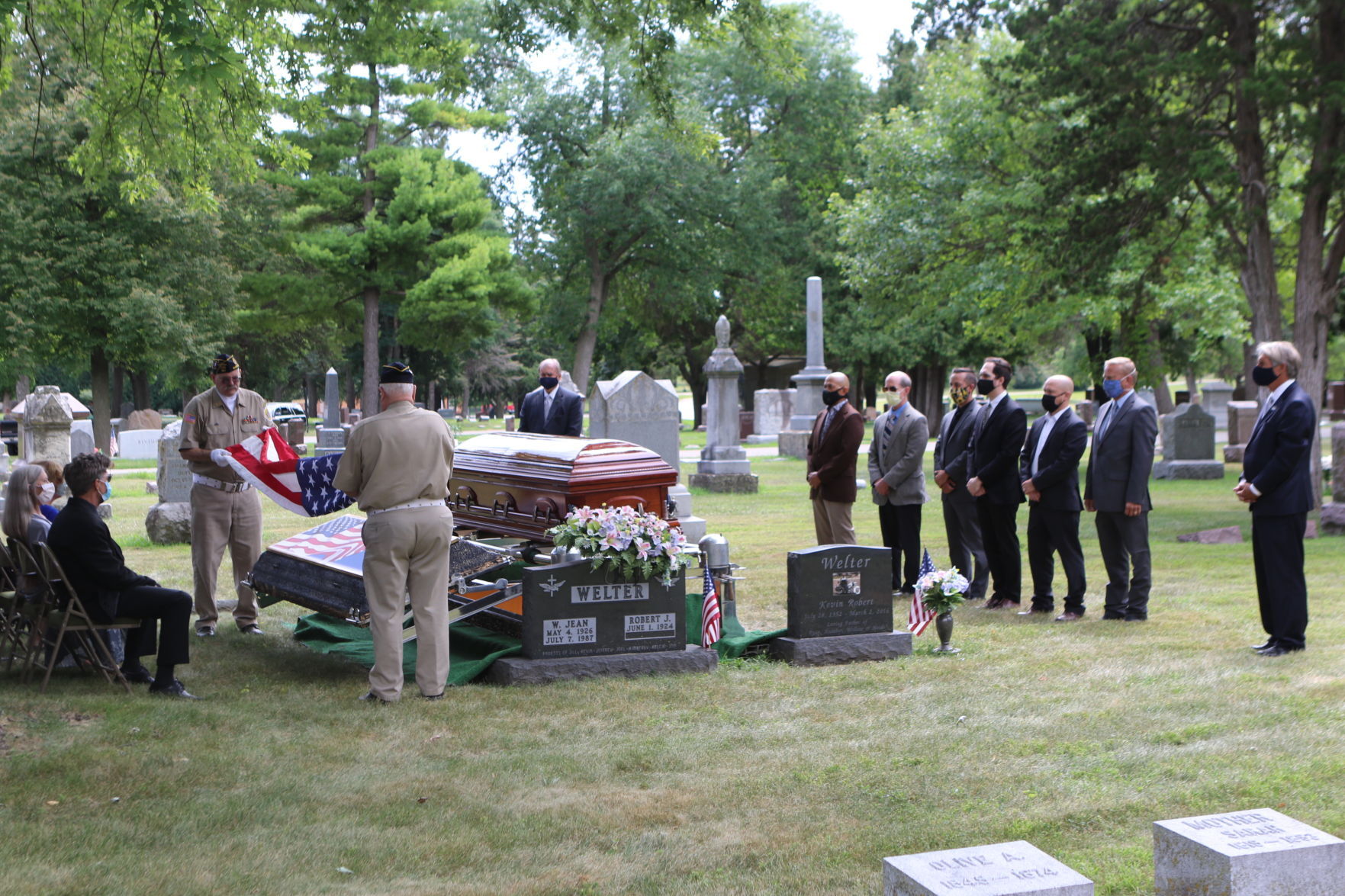 Folding of the flag